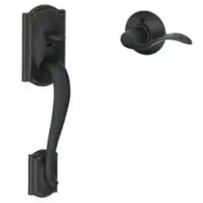 SCHLAGE FE285GCAM716ACC ENTRY HANDLE CAMELOT/ACCENT AGED BRONZE ** VISUAL PACK ** (NEEDS DEAD BOLT) - Arlington Coal & Lumber