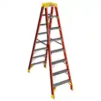 Main 2 - WERNER 8 FT. FIBERGLASS TWIN-SIDED STEP LADDER TYPE 1-A 300# (MODEL T-6208) - Arlington Coal & Lumber