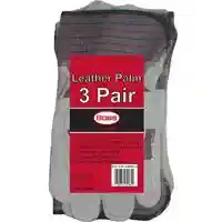 Main 1 - 4092-3 LEATHER PALM GLOVES GLOVE SPLIT LEATHER PALM 3 PR - Arlington Coal & Lumber