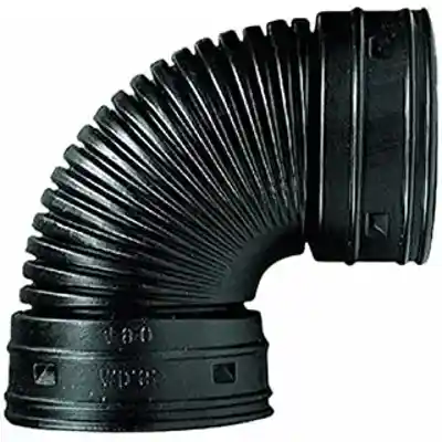 4" ADS 90-DEGREE ELBOW (BLACK) 0490AA - Arlington Coal & Lumber
