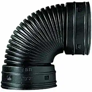 Main 1 - 4" ADS 90-DEGREE ELBOW (BLACK) 0490AA - Arlington Coal & Lumber