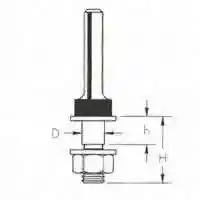 Main 1 - 60-100 ROUTER BIT 1/4 ARBOR - Arlington Coal & Lumber