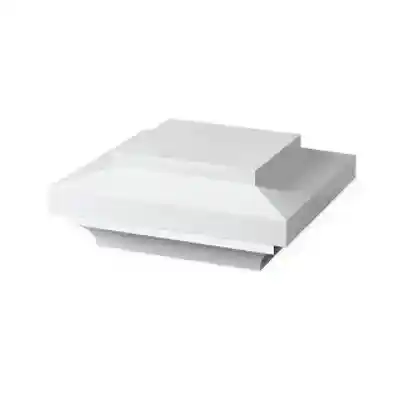TIMBERTECH 5-1/2" X 5-1/2" MATTE WHITE ISLAND POST CAP - Arlington Coal & Lumber