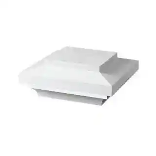 Main 1 - TIMBERTECH 5-1/2" X 5-1/2" MATTE WHITE ISLAND POST CAP - Arlington Coal & Lumber
