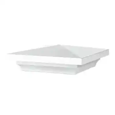 TIMBERTECH 5-1/2" X 5-1/2" MATTE WHITE PYRAMID POST CAP  - Arlington Coal & Lumber
