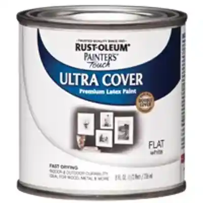 PAINT ACRYLIC FLT WHITE 1/2PT - Arlington Coal & Lumber