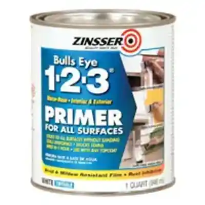 ZINSSER QT BULLS-EYE 1-2-3 PRIMER/SEALER WATER BASE INT/EXT (BLUE) - Wilmington Builders Supply Co.