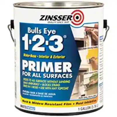 ZINSSER GAL BULLS-EYE 1-2-3 PRIMER/SEALER WATER BASE INT/EXT (BLUE) - Wilmington Builders Supply Co.