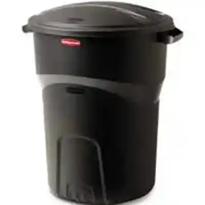 RUBBERMAID 32-GAL BLACK REFUSE CONTAINER W/LID - Arlington Coal & Lumber