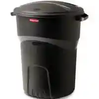 Main 1 - RUBBERMAID 32-GAL BLACK REFUSE CONTAINER W/LID - Arlington Coal & Lumber