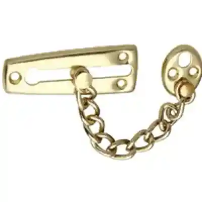 DOOR GUARD CHAIN STEEL STN BRS - Arlington Coal & Lumber
