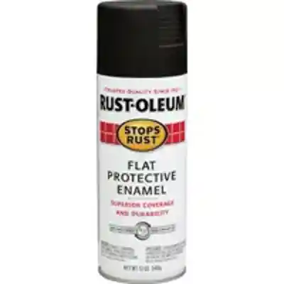 FLAT BLACK SPRAY PAINT 12OZ - Arlington Coal & Lumber