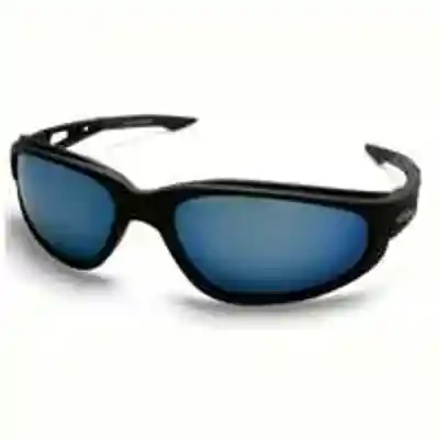 (TSMAP218) DAKURA BLACK W/BLUE POLARIZED LENS EDGE SAFETY GLASSES  - Arlington Coal & Lumber
