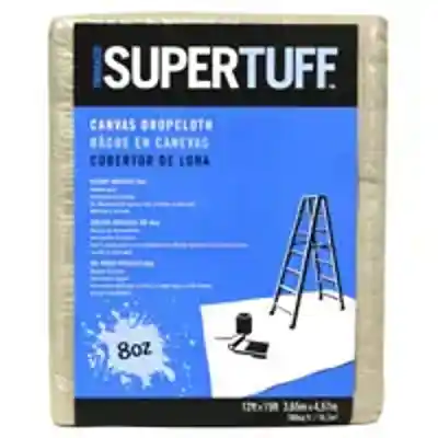 SUPERTUFF 12 X 15 FT 8 OZ HEAVY DUTY CANVAS DROPCLOTH (58903) BLUE - Arlington Coal & Lumber