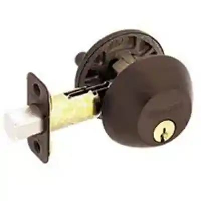 SCHLAGE B60V716 SINGLE CYLINDER DEADBOLT AGED BRONZE ** VISUAL PACK ** - Arlington Coal & Lumber
