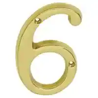 Main 1 - SC2-3066-605 #6 HOUSE NUMBR 4" SLD BRASS - Arlington Coal & Lumber