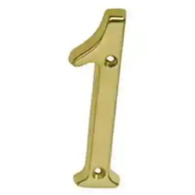 SC2-3016-605 #1 HOUSE NUMBR 4" SLD BRASS - Arlington Coal & Lumber