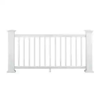 Main 1 - 6 FT TIMBERTECH UNIVERSAL RAIL KIT MATTE WHITE (1 BOTTOM RAIL, 2 SUPPORT RAILS, HARDWARE, FOOTBLOCKS, 13 BALUSTERS) - Arlington Coal & Lumber