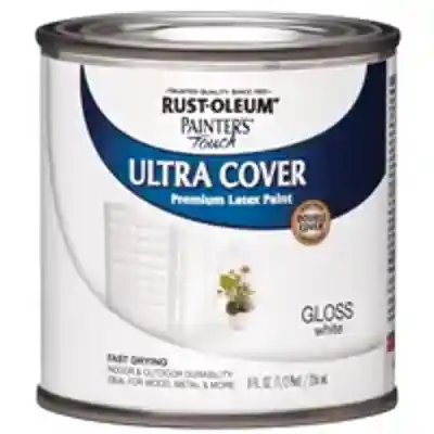 PAINT ACRY LATEX GLO WHT 1/2PT - Arlington Coal & Lumber