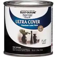 Main 1 - PAINT ACRYLIC FLAT BLACK 1/2PT - Arlington Coal & Lumber