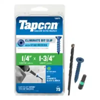 TAPCON 1/4 X 1-3/4" P/HEAD MASONRY SCREW 75 PK (#24375) - Arlington Coal & Lumber