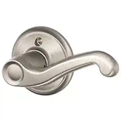 SCHLAGE F170VFLA619RH DUMMY FLAIR LEVER RH SATIN NICKEL  ** VISUAL PACK ** - Arlington Coal & Lumber