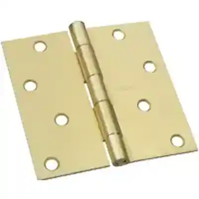 HINGE DOOR SQ 4X4IN SAT BRS - Arlington Coal & Lumber