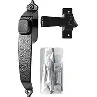 Main 1 - DOOR LATCH PUSH BTN COLNL BLK - Arlington Coal & Lumber