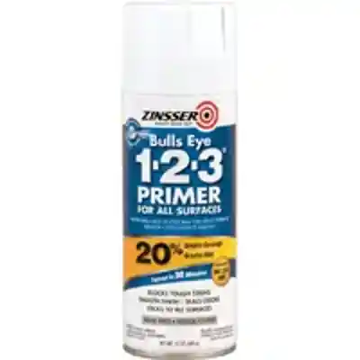 ZINSSER 13 OZ. SPRAY BULLS-EYE 1-2-3 PRIMER/SEALER WATER BASE INT/EXT (BLUE) - Wilmington Builders Supply Co.