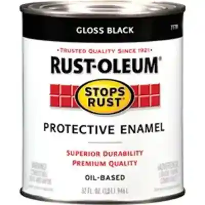 PAINT RUST OBS GLOSS BLK QUART - Arlington Coal & Lumber