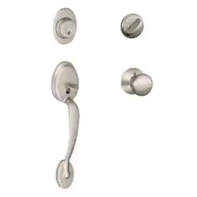 SCHLAGE HANDLW/DEADBOLT SATIN NICKEL F60 V PLY 619 - Arlington Coal & Lumber