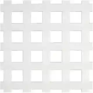 Main 1 - 4' X 8' WHITE PVC LATTICE PANEL,  SQUARE PATTERN,  "PRIVACY" 1-3/4" SPACING (73004051) - Arlington Coal & Lumber