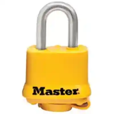 PADLOCK YELO COVER 1-9/16IN - Arlington Coal & Lumber