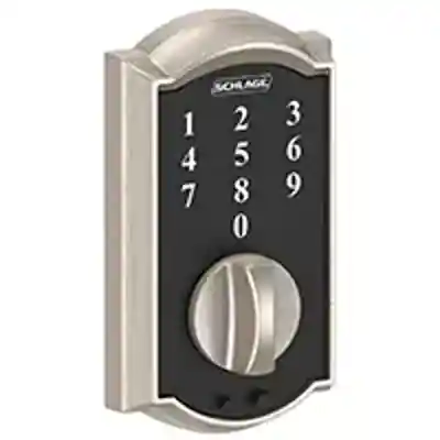 SCHLAGE BE375VCAM619 "TOUCH" DEADBOLT CAMELOT SATIN NICKEL ** VISUAL PACK ** - Arlington Coal & Lumber