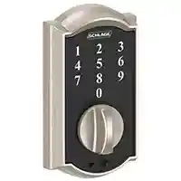Main 1 - SCHLAGE BE375VCAM619 "TOUCH" DEADBOLT CAMELOT SATIN NICKEL ** VISUAL PACK ** - Arlington Coal & Lumber