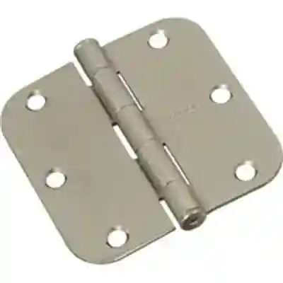 830-328 3-1/2" 5/8" RADIUS SATIN NICKEL HINGE (3PK) - Arlington Coal & Lumber