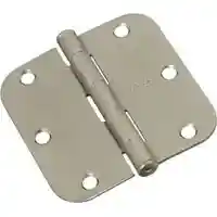 Main 1 - 830-328 3-1/2" 5/8" RADIUS SATIN NICKEL HINGE (3PK) - Arlington Coal & Lumber
