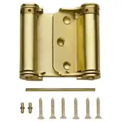 N100-049 HINGE DBL ACT SPR SB HINGE DBL ACT SPRING SATBRASS - Arlington Coal & Lumber